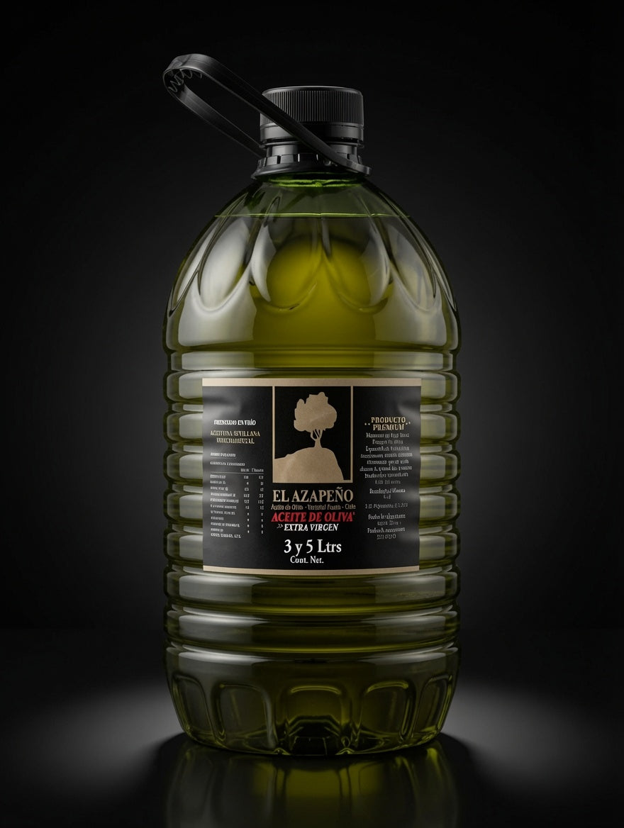 Bidón de 5 litros de aceite de oliva extra virgen El Azapeño